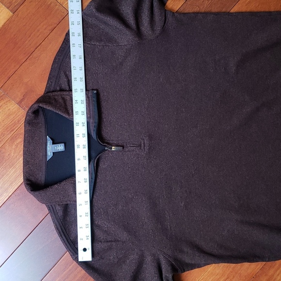 Van Heusen Flex Men's Large 1/4 zip casual dress sweater, sweatshirt. - Picture 7 of 12